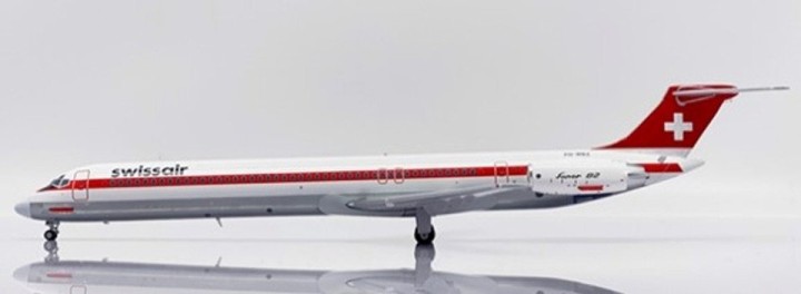 Swissair McDonnell Douglas MD-82 "Polished" Reg: PH-MBZ With Stand LH2373 JCWings Scale 1:200 