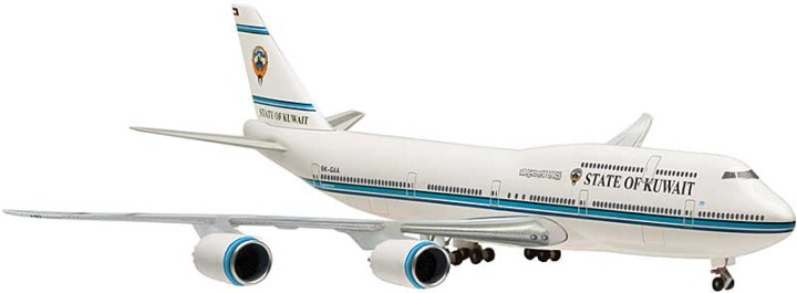 State of Kuwait 747-8 Reg# 9K-GAA non-flexed Wings Hogan HG5514 Scale 1:500