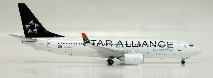 South African  B737-800 ZS-SJV   "Star Alliance"  1:200 Scale 