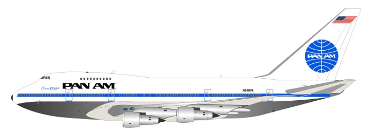 Pan Am Boeing 747 "China Clipper" w/ Stand Reg# N540PA InFlight Model IF747SP0615P Scale 1:200