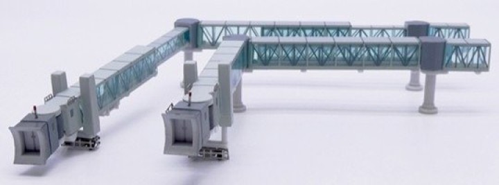 Air Passenger Bridge for narrow-body aircraft (Green) - 2 per set LH4392 Scale 1:400 JCWings 