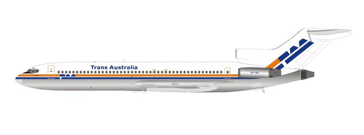 TAA Trans Australia Airlines Boeing 727-200 VH-TBL Inflight200 IF722TN0519  scale 1:200 ezToys - Diecast Models and Collectibles