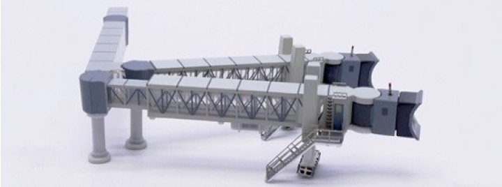 Air Passenger Bridge for wide-body aircraft (Transparent) - 1 per set LH4387 Scale 1:400