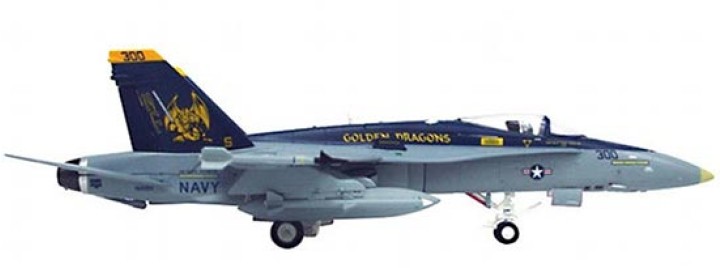 F/A-18C Super Hornet 2009 "Golden Dragons" Scale 1:72 Die Cast Model WTY72026-06 