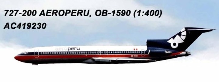 AeroPeru Boeing B727-200 OB-1590 AC419330 Aero Classics Scale1:400