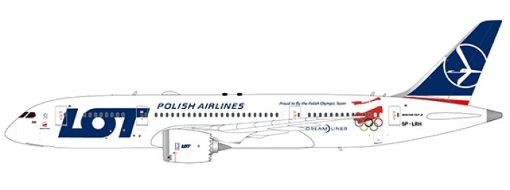 Lot Polish Boeing 787-8 Dreamliner SP-LRH Proud Olympic Team JC JC2LOT081 scale 1:200