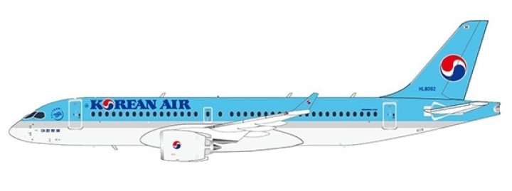 Korean Air Bombardier CS300 HL8092 JC Wings PX4KAL137 scale 1:400
