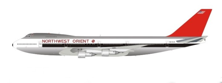 Northwest Orient Airlines Boeing 747-200 N613US JF-747-2-017 JFox Inflight  Scale 1:200