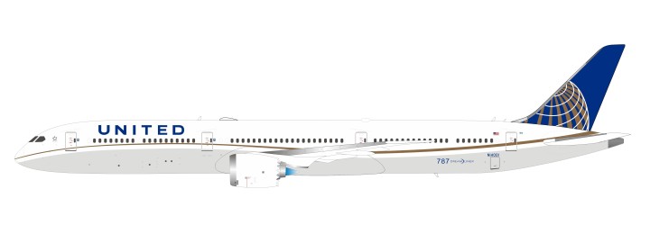 United Boeing 787-10 N14001 Inflight IF7810UA0919 w/stand scale 1:200