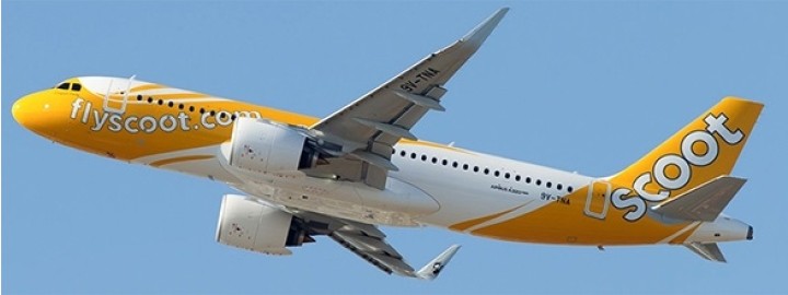 Scoot Airbus A320neo 9V-TNA  JC Wings JC4SCO078 scale 1:400