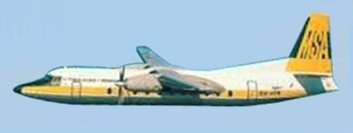 MSA Fokker F-27 9M-AOX Aero Classics AC19197 Scale 1:400