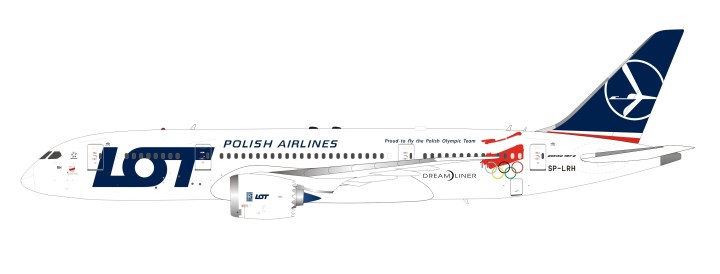 LOT Polish 787-8 Dreamliner SP-LRH 2018 Winter Olympics, stand IF787LOT002 1:200