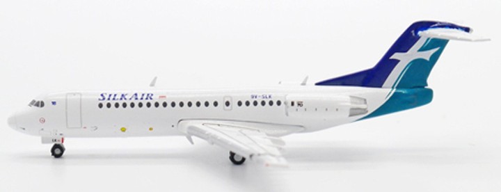 SilkAir Fokker 70 F-70 9V-SLK Die-Cast JC Wings EW4F70002 Scale 1:400
