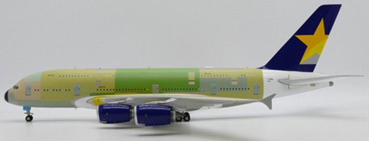 Skymark Airlines Airbus A380 "Bare Metal" Reg: F-WWSL With Stand JC Wings XX20061 Scale 1:200