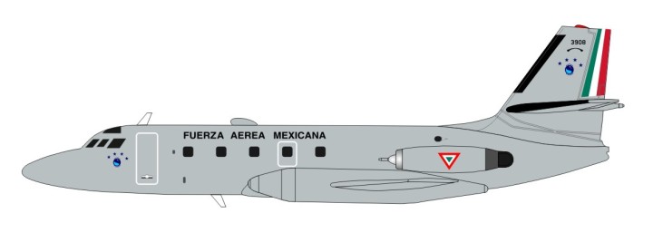 Mexico Air Force Lockheed L-1329 JetStar 8 Reg# 3908 Stand IF13291017 Scale 1:200