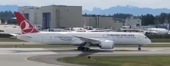 Flaps Down Turkish Airlines First Dreamliner Boeing 787-9 TC-LLA EW4789008A scale 1:400