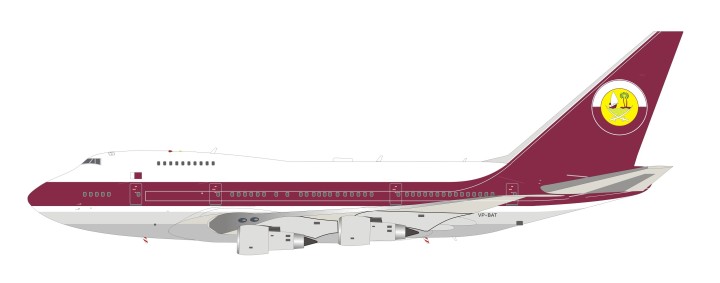 Qatar Amiri Flight  Boeing 747SP VP-BAT stand InFlight IF747SP0518 scale 1:200