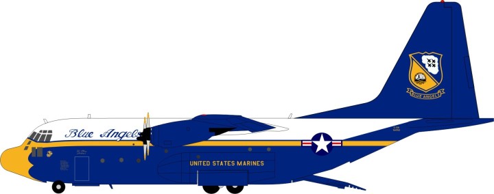 US Marines Blue Angels Lockheed Martin C-130 Aviation AV2BA001 Scale 1:200 