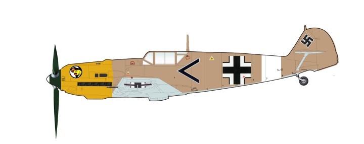 German Bf 109E-7 Grupen-Adjutant I/JG 27 Dec 1941 Hobby Master HA8704 scale 1:48