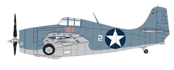 F4F-4 Wildcat VMF-223, USMC, Guadalcanal, Sept 1942 (1:48) - New Tooling!3 Hobby Master HA8901 1:48