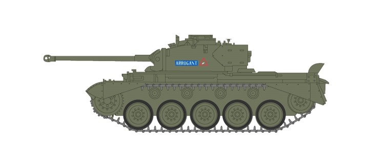 A34 Comet Cruiser Tank Queens Own Hussars Berlin Brigade 1950 HG5208 scale 1:72 