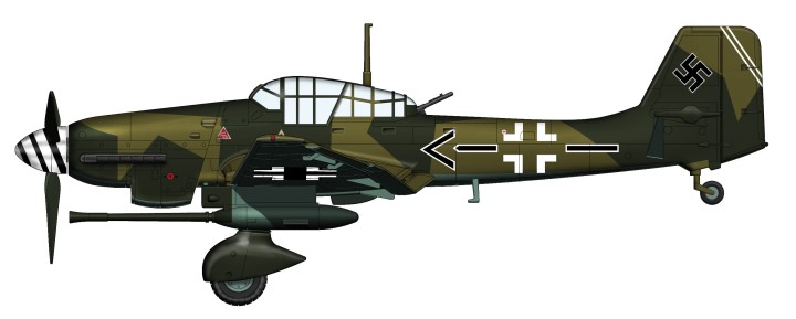 Ju 87 G-1 Junkers Luftwaffe Hobby Master HA0157 die cast Scale 1:72 