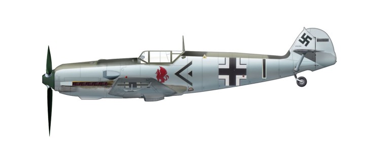 German Bf 109E-3 Grp. Kdr. Adolf Galland, III/JG 26, France, June 1940 HA8702 Scale 1:48