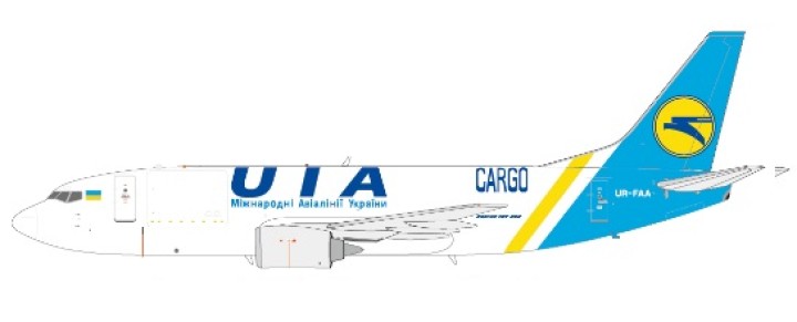 Ukraine UIA Cargo Boeing 737-800 Registration UR-FAA JCWings  die-cast JC2AUI692 Scale 1:200