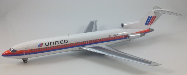 United Airlines B727-200 N7644U Orange Red Blue Strips Scale:1:200