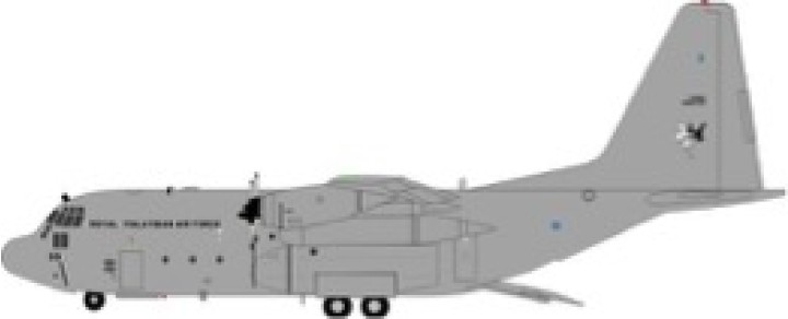 Malaysian Air Force Lockheed C-130 M30-09 With Stand JFox  JF-C130-005 Scale 1:200