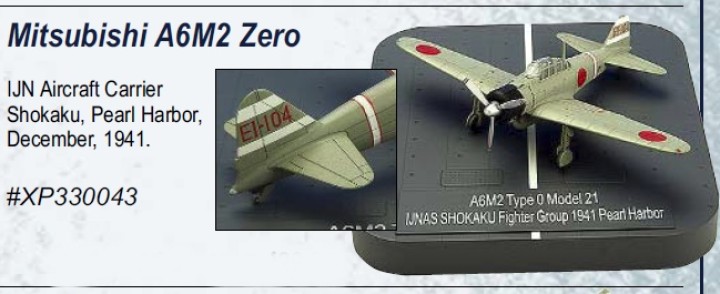 Mitsubishi A6M2 Zero Shokaku X Plus XP330043