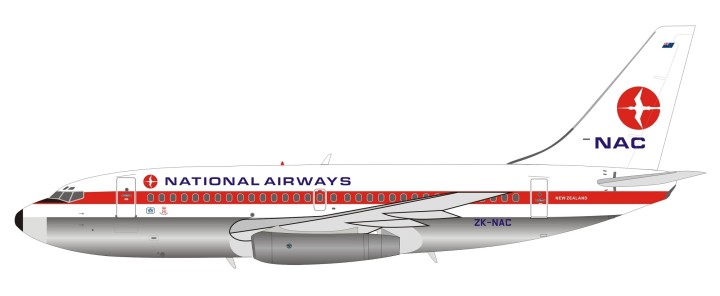NAC National Airways Boeing 737-219 ZK-NAC New Zealand stand Inflight IF732NZ1218P scale 1:200