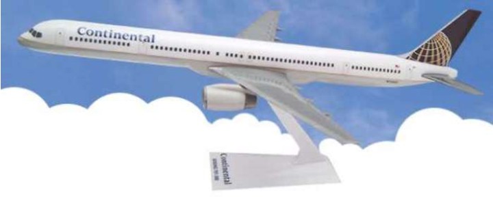 Flight Miniatures Continental Airlines Boeing B757