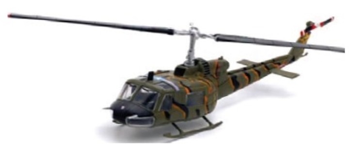 UH-1B Huey vietnam 1964 Helicopter die-cast model War Master S7200010 scale 1:72