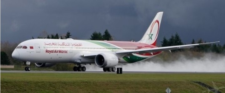 Flaps down Royal Air Maroc Boeing 787-9 RAM CN-RAM JC JC4RAM160A 1:400 