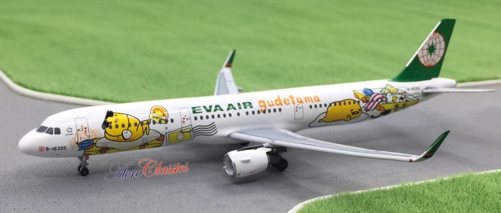 Aeroclassics 1:400 Eva Air Airbus A321-200 B-16201 Die-Cast Model ACB16201 