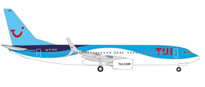 TUIFly Boeing 737-800 (new 2014 colors) D-ATUC Herpa Wings 526692-002 1:500