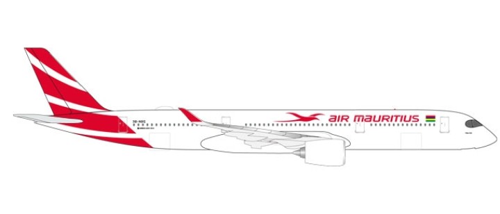 Air Mauritius Airbus A350-900 3B-NBQ Herpa Wings HE531184 1:500