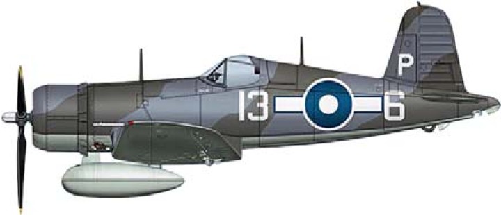 Corsair MK. II  HA8205 Sub Lt. Donald J. Sheppard, No. 1836 Squadron 1:48 Hobby Master 
