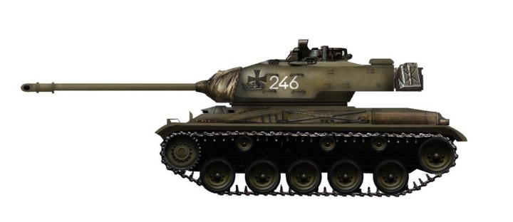 M41G Walker Bulldog "246" German Army 1950's HG5306 Hobby Master Scale 1:72 