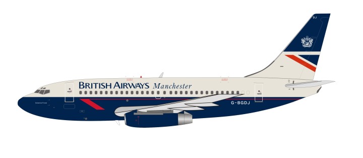 British Airways Manchester Landor Boeing 737-200 G-BGDJ Delamere Forest Inflight/B-models B-732-BA-05 scale 1:200