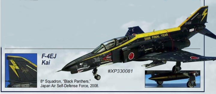 F-4EJ Kai JASDF  “Black Panthers,” XP330081 X Plus