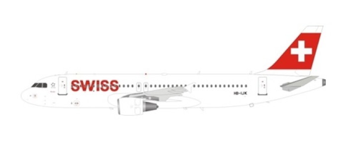 Swiss International Airbus A320-214 HB-IJK  JFox/InFlight JF-A320-028 scale 1:200