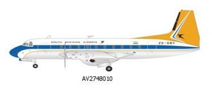 South African Airways HS-748 Old Color ZS-SBV