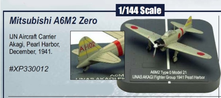 Mitsubishi A6M2 Zero Akagi X Plus XP330012