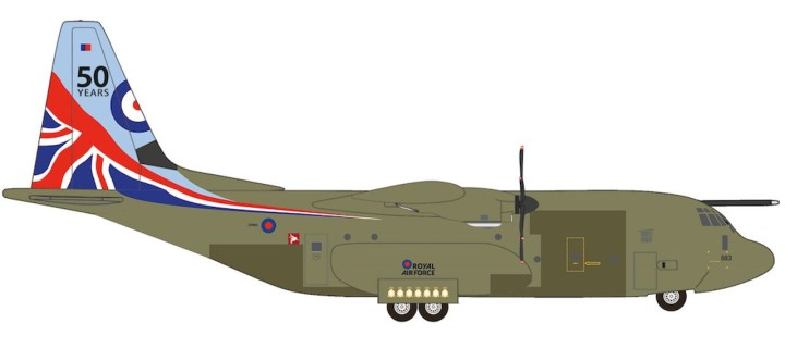 RAF C-130J 47 Sqn 50th Anniversary Hercules (limited) HE537445