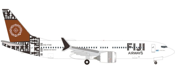 Fiji Boeing 737MAX8 DQ-FAB HE537117 Die-Cast Herpa Wings Scale 1:500