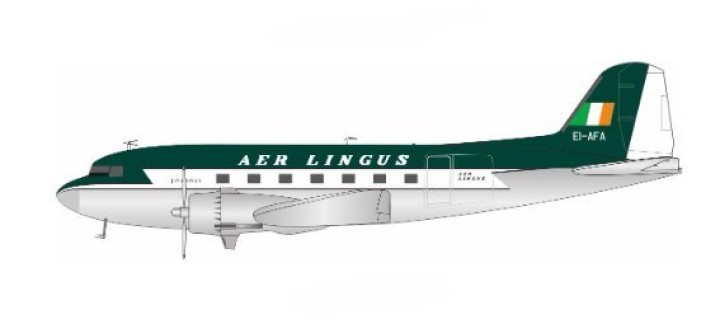 Aerlingus Douglas C-47A Skytrain With Stand IFDC3EI0224 Inflight200 Scale 1:200