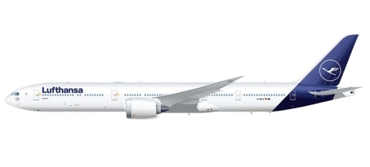 Lufthansa Boeing 777-9 D-ABTA Launch 777X Customer Herpa 533904 scale 1:500