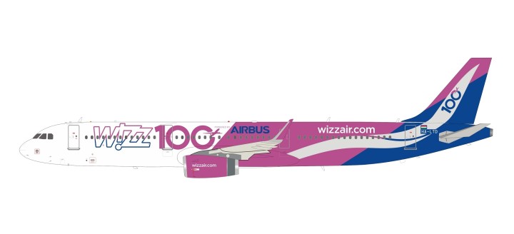 Wizz Air Airbus A320-200 HA-LTD "100th Airbus" with stand InFlight IF321W60919 scale 1:200